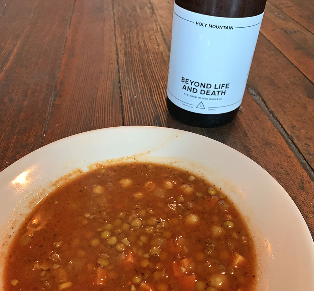 Tacoma Soup-Chickpea and lentil meets Holy Mountain