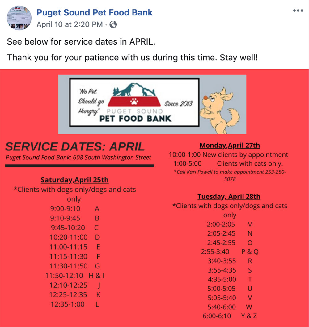 Tacoma Strong Puget Sound Pet Food Bank Peaks And Pints Proctor Tacomapeaks And Pints Proctor Tacoma