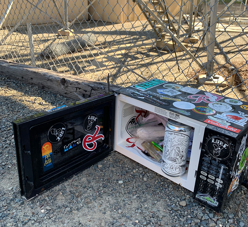 microwave on top of Squak Mountain