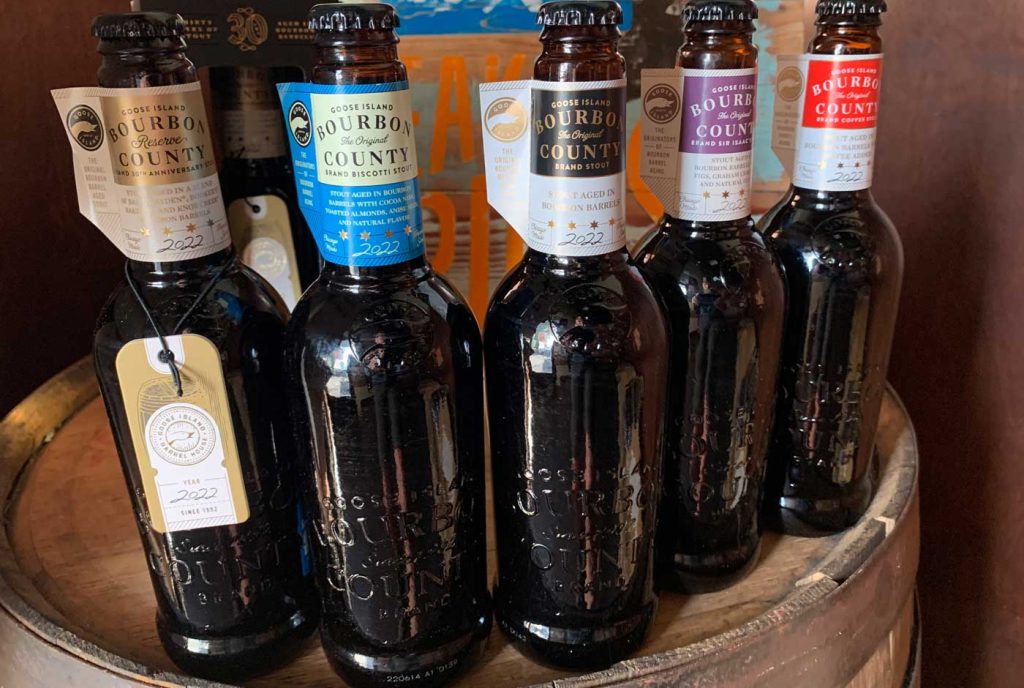 GooseIsland2022BourbonCountyStoutVariantsFlight Peaks and