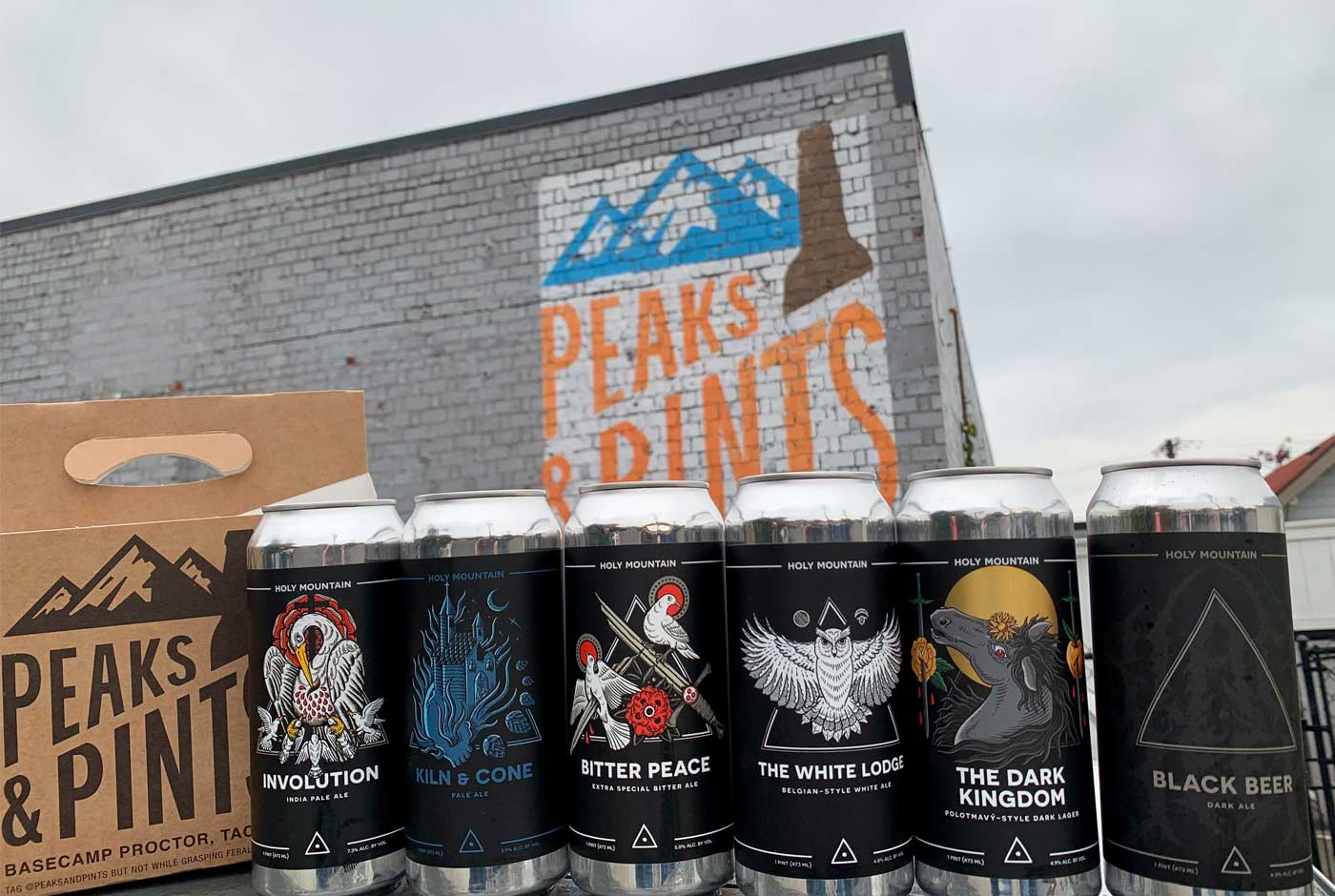 Peaks And Pints Pilot Program Holy Mountain Beer Flight Peaks And Pints Proctor TacomaPeaks