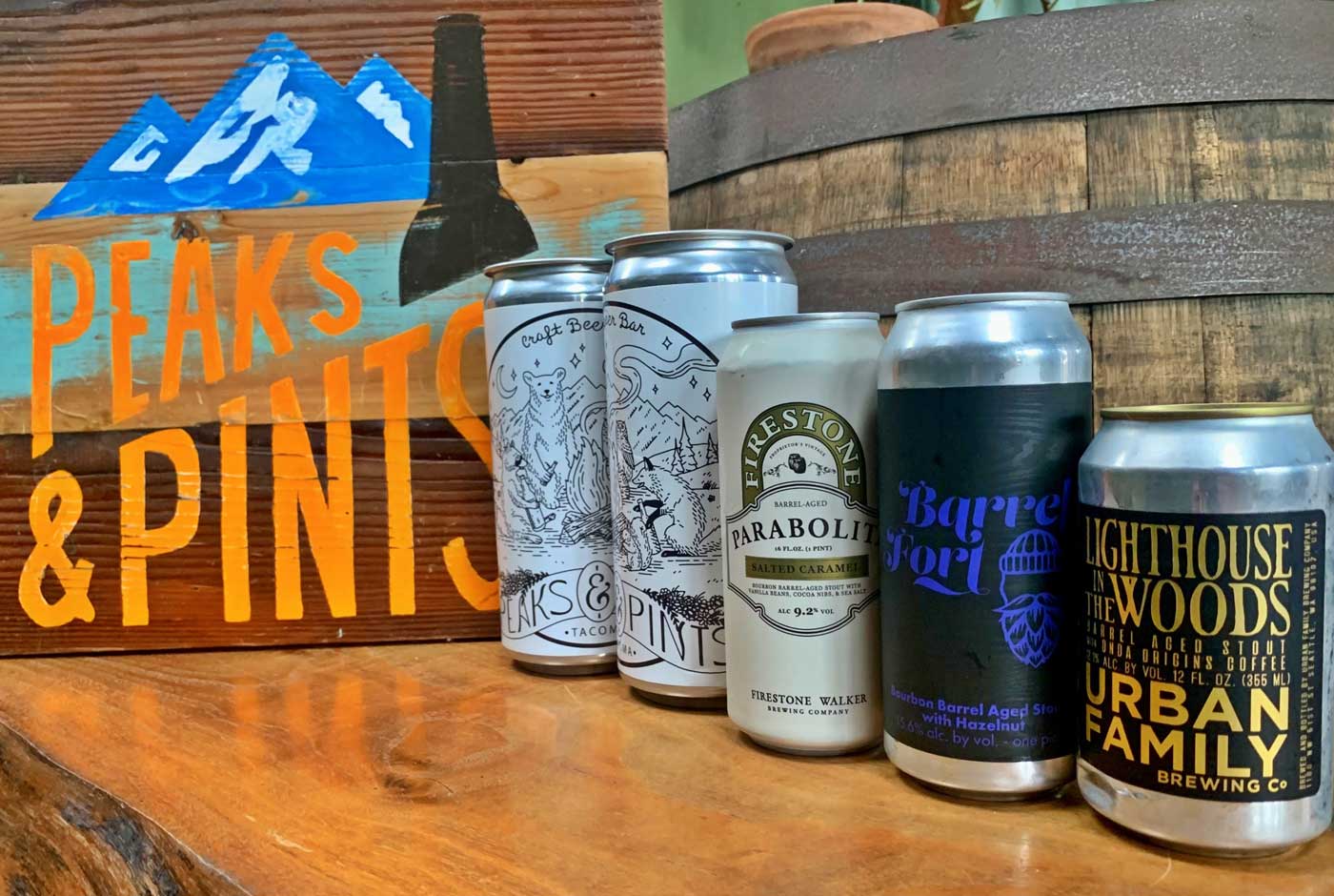 Peaks and Pints Beer Flight National Bourbon Day Peaks and Pints