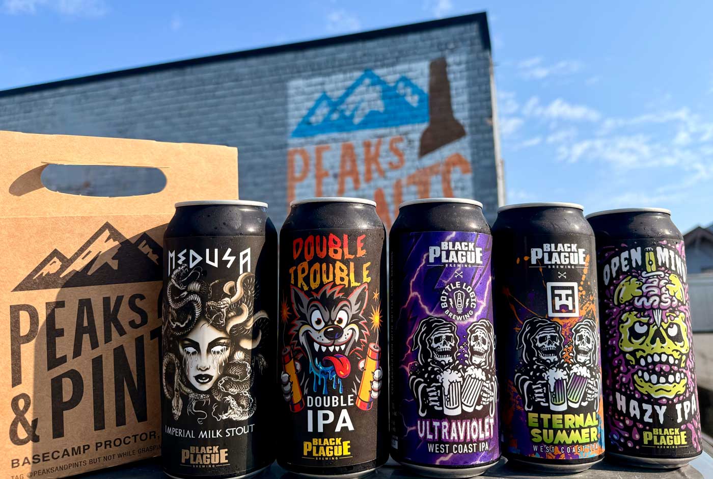 Peaks & Pints Black Plague Beer Flight - Peaks and Pints Proctor